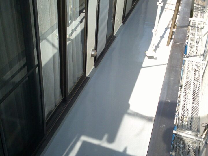 ベランダ床施工後