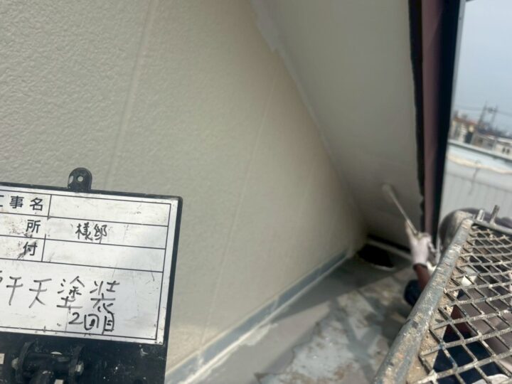 軒天塗装 2回目